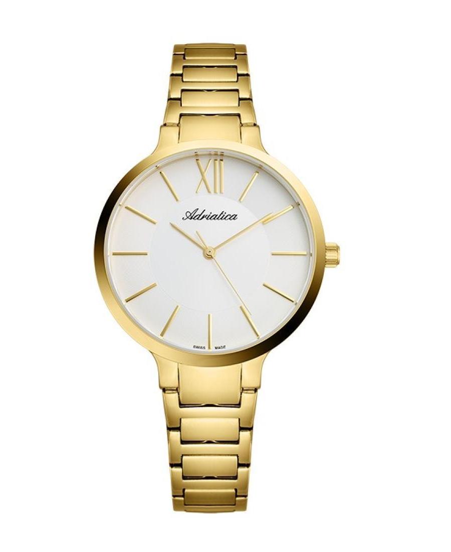 Women Classic Analog Swiss Quartz Watch ADRIATICA Silver Dial 36mm A3571.1163Q