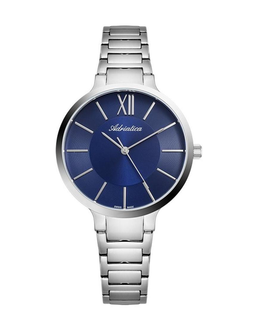 Women Classic Analog Swiss Quartz Watch ADRIATICA Blau Dial 36mm A3571.5165Q