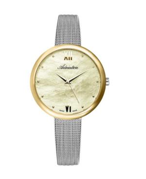 Moteriškas Classic Analog Swiss Kvarcinis Watch ADRIATICA Gold color Dial 37mm A3632.218SQ