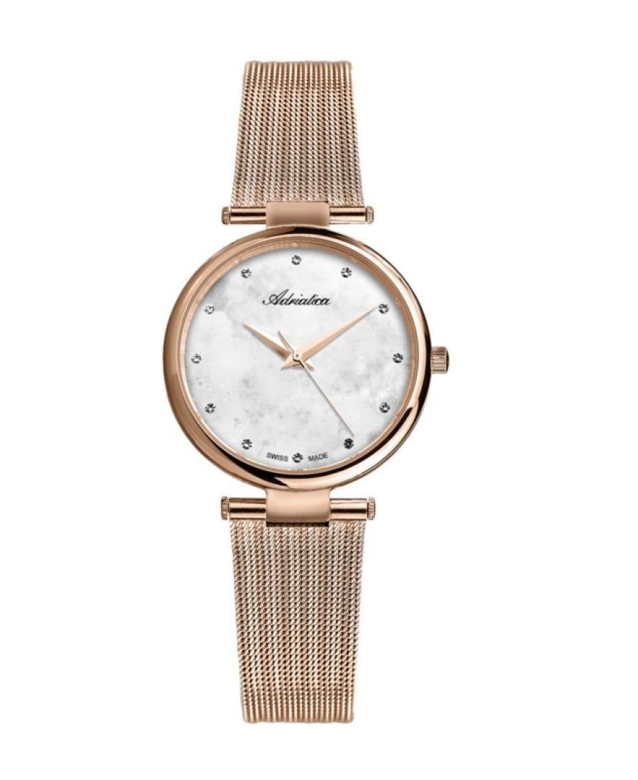 Kobiety Classic Analog Szwajcar kwarcowy Zegarek ADRIATICA Biały Wybierz A3689.914FQ