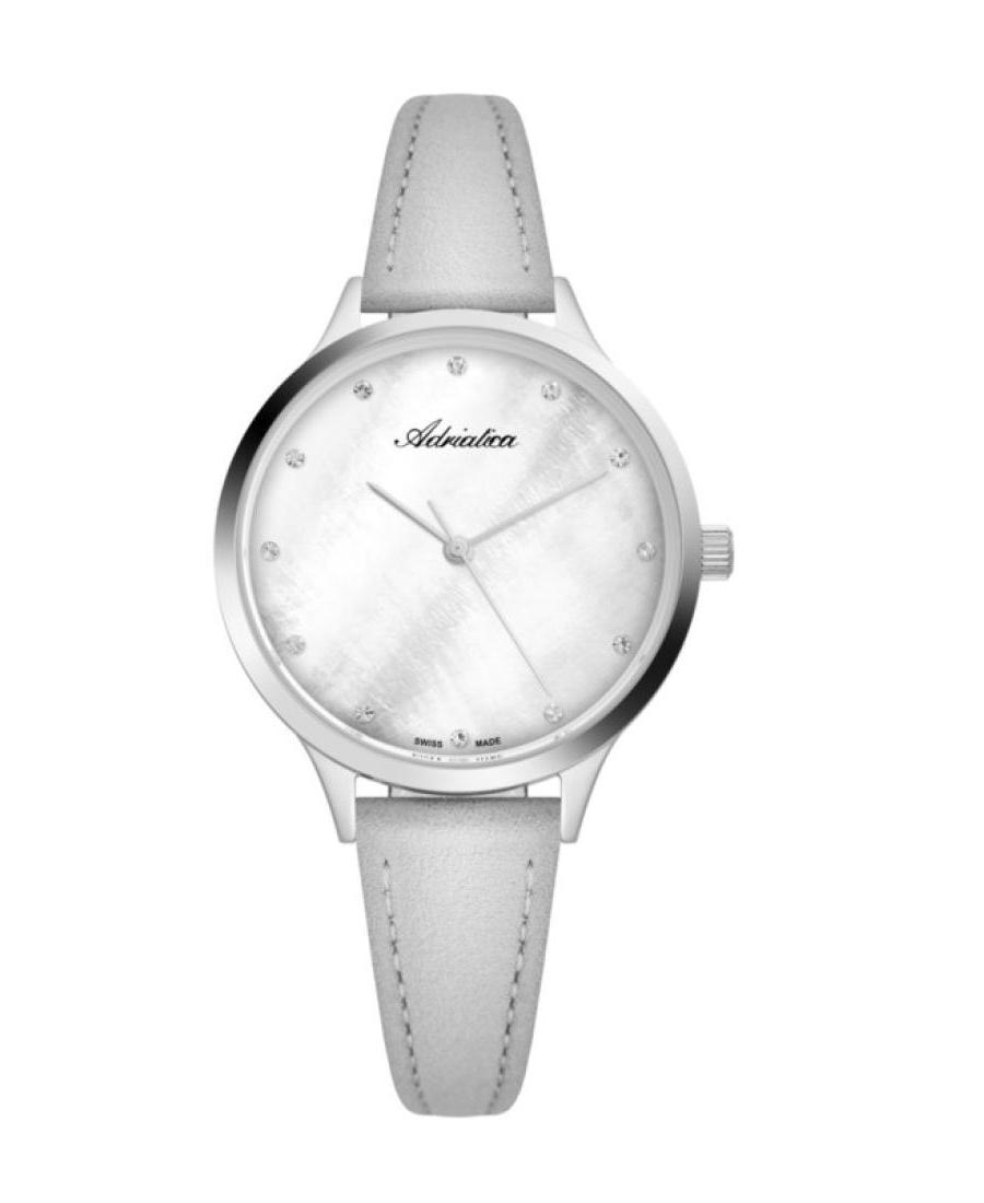 Women Classic Analog Swiss Quartz Watch ADRIATICA Silver Dial 34mm A3572.5G4FQ