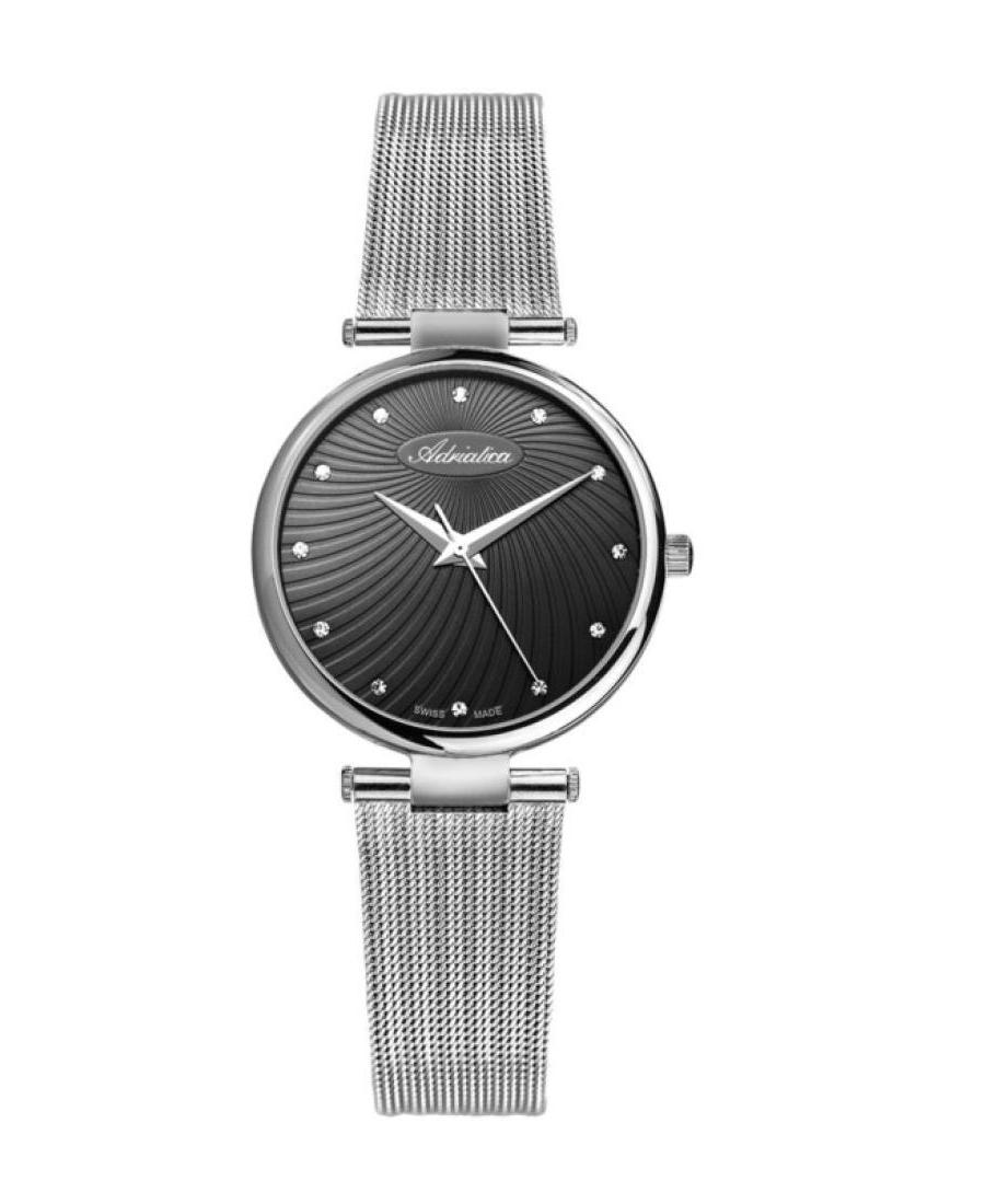 Women Classic Analog Swiss Quartz Watch ADRIATICA Braun Dial A3689.5146Q