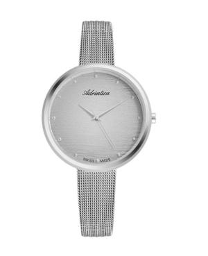Women Classic Analog Swiss Quartz Watch ADRIATICA Silver color Dial 35mm A3716.5147Q
