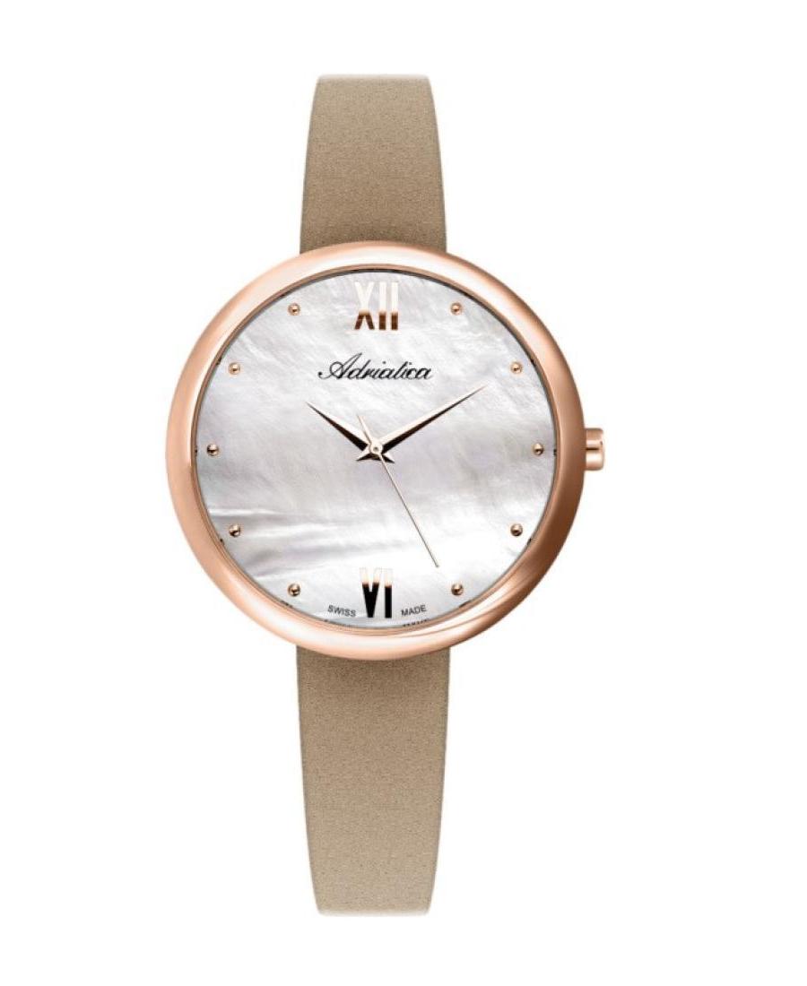 Women Classic Analog Swiss Quartz Watch ADRIATICA Weiß Dial 37mm A3632.9V8FQ