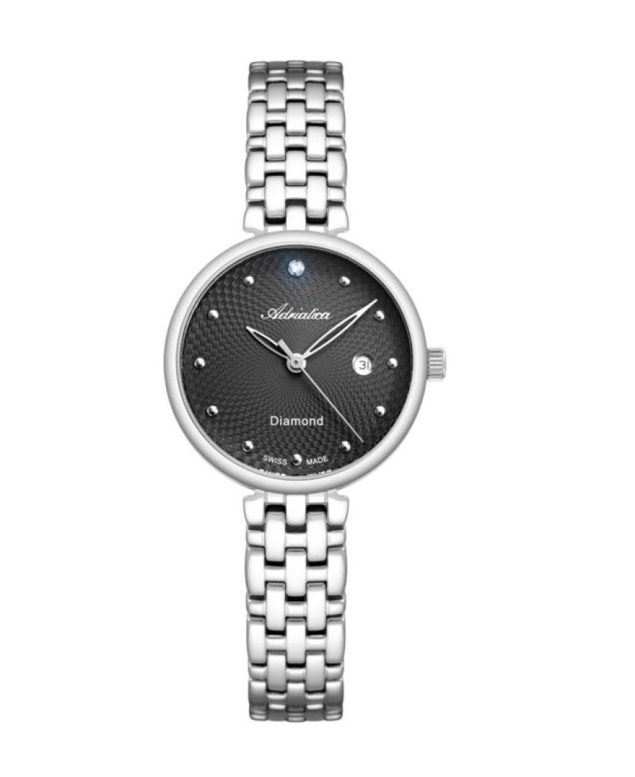 Moteriškas Classic Analog Swiss Kvarcinis Watch ADRIATICA Juodas Dial 30mm A3543.5146DQ