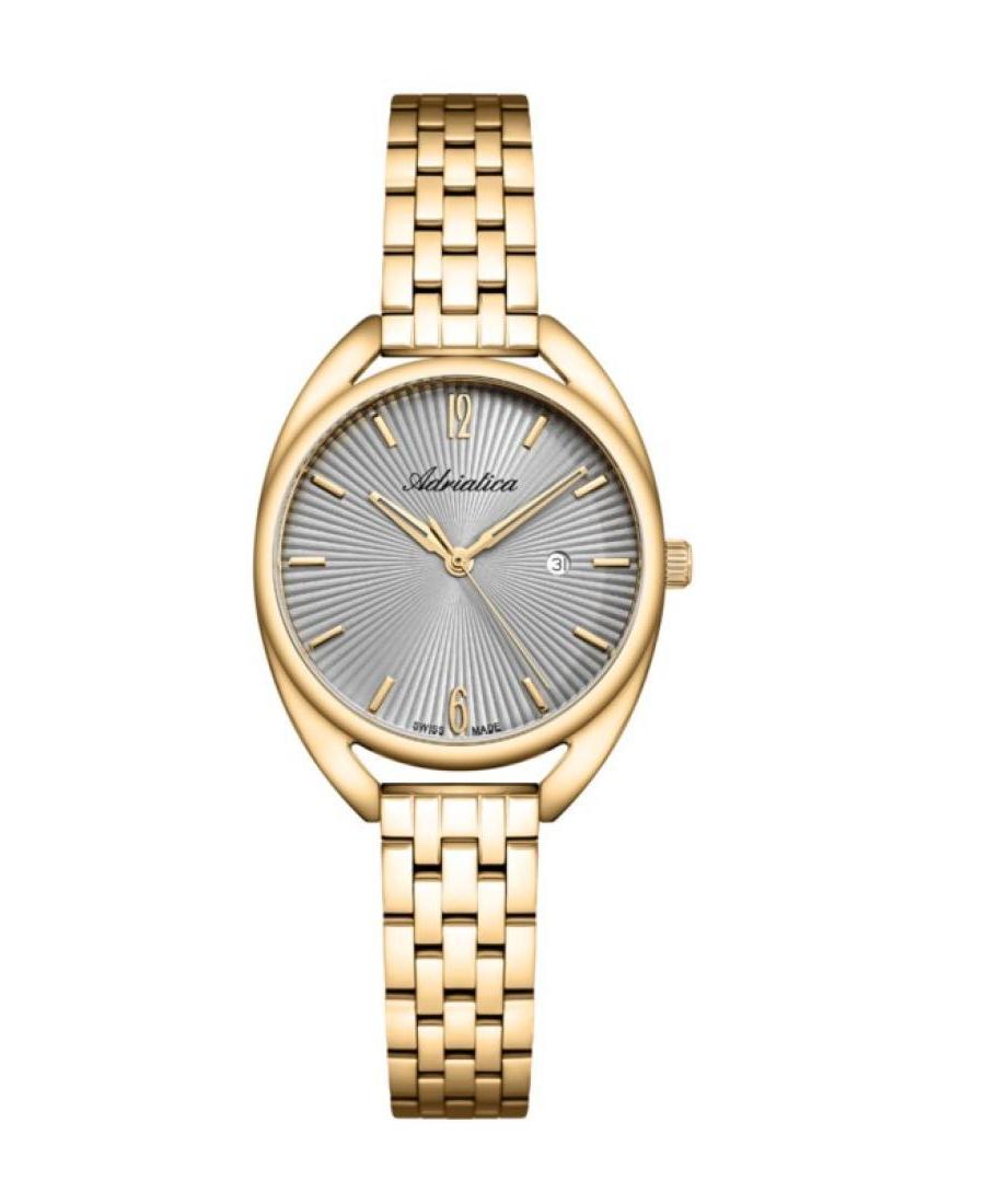 Moteriškas Classic Analog Swiss Kvarcinis Watch ADRIATICA Silver color Dial 32.1mm A3546.1157Q