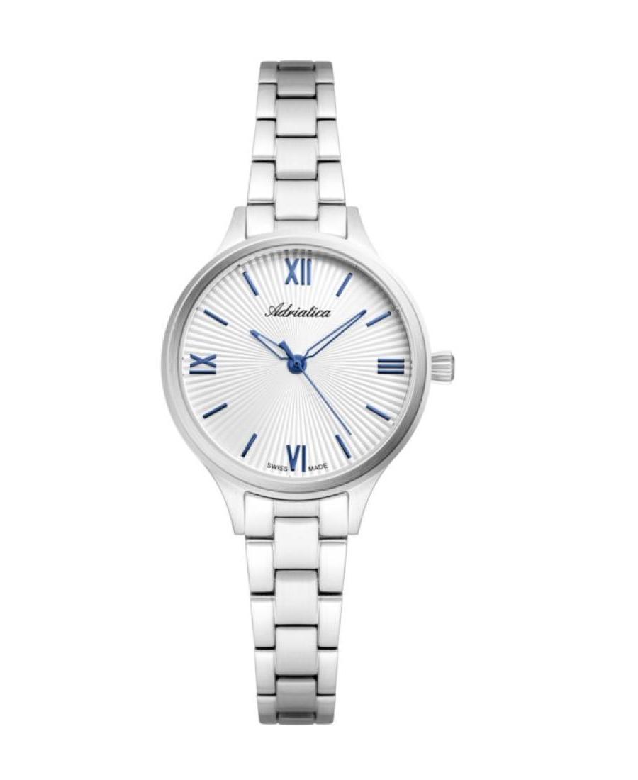 Women Classic Analog Swiss Quartz Watch ADRIATICA Silver Dial 30mm A3537.51B3Q