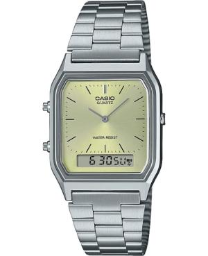 Mężczyźni Japonia kwarcowy analogowe Zegarek Budzik CASIO AQ-230A-9AMQYES Zielony Wybierz 28mm