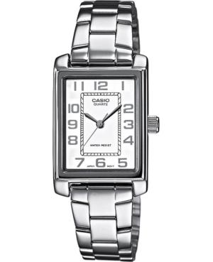 Женские Классические Японские Кварцевые Аналоговый Часы CASIO LTP-1234PD-7BEG Серебряного цвета Циферблат 21mm