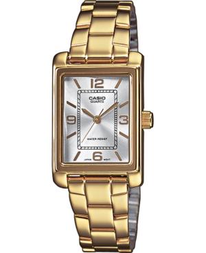 Women Klasické Japan Quartz Analog Watch CASIO LTP-1234PG-7AEG Silver Dial 21mm