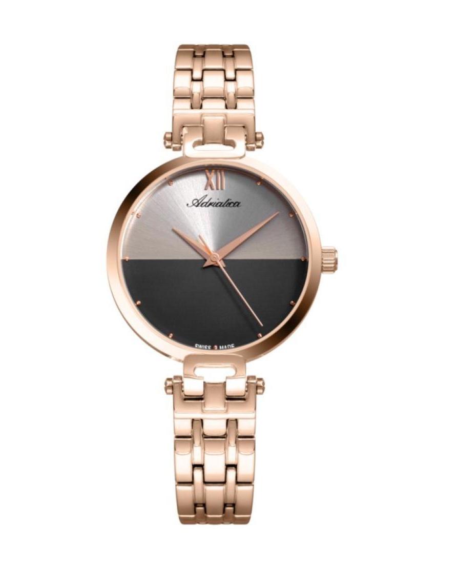 Women Classic Analog Fashion Swiss Quartz Watch ADRIATICA Silver color Dial A3526.9187Q