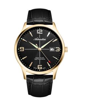 Men Classic Analog Klasické Swiss Quartz Watch ADRIATICA Černá Dial 42mm A8331.1254Q