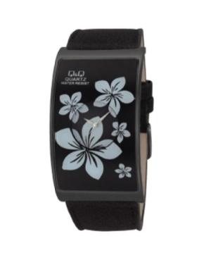 Women Japan Quartz Analog Watch Q&Q C187J502Y Black Dial 33mm