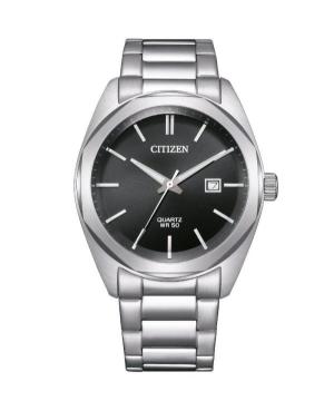 Men Klassisch Japan Quartz Analog Watch CITIZEN BI5110-54E Schwarz Dial 41mm