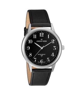 Men Klasické Watch JORDAN KERR LG001-01 Černá Dial 40mm