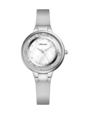 Kobiety Classic Analog Szwajcar kwarcowy Zegarek ADRIATICA Srebrna Wybierz 35mm A3720.514FQZ