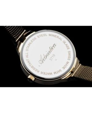 Moteriškas Classic Analog Swiss Kvarcinis Watch ADRIATICA Geltonas Dial 30mm A3719.114SQ image 10