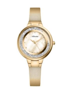 Moteriškas Classic Analog Swiss Kvarcinis Watch ADRIATICA Geltonas Dial 35mm A3720.114SQZ
