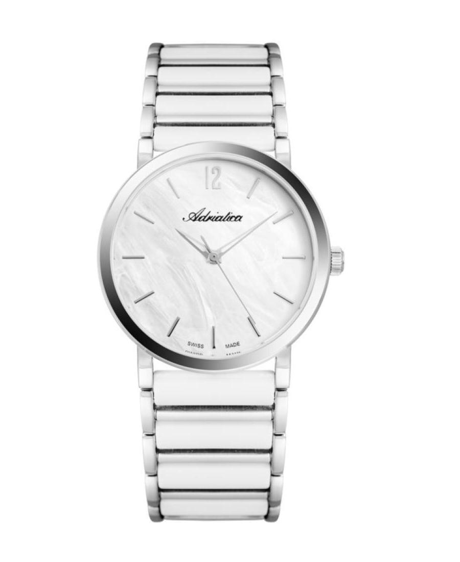 Moteriškas Classic Analog Swiss Kvarcinis Watch ADRIATICA Sidabras Dial 36mm A3721.C15FQ