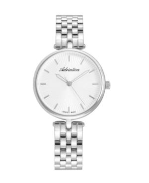 Women Classic Analog Swiss Quartz Watch ADRIATICA Silver Dial 33mm A3743.5113Q