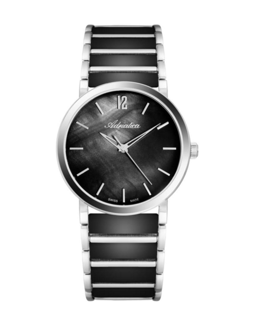 Moteriškas Classic Analog Swiss Kvarcinis Watch ADRIATICA Juodas Dial 36mm A3721.E15MQ