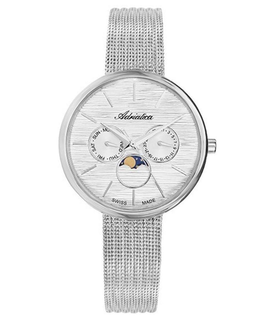 Kobiety Classic Analog klasyczny Szwajcar kwarcowy Zegarek ADRIATICA Srebrna Wybierz 38mm A3732.5113QF