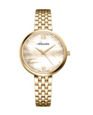 Women Classic Analog Swiss Quartz Watch ADRIATICA Yellow Dial 36mm A3760.118SQ