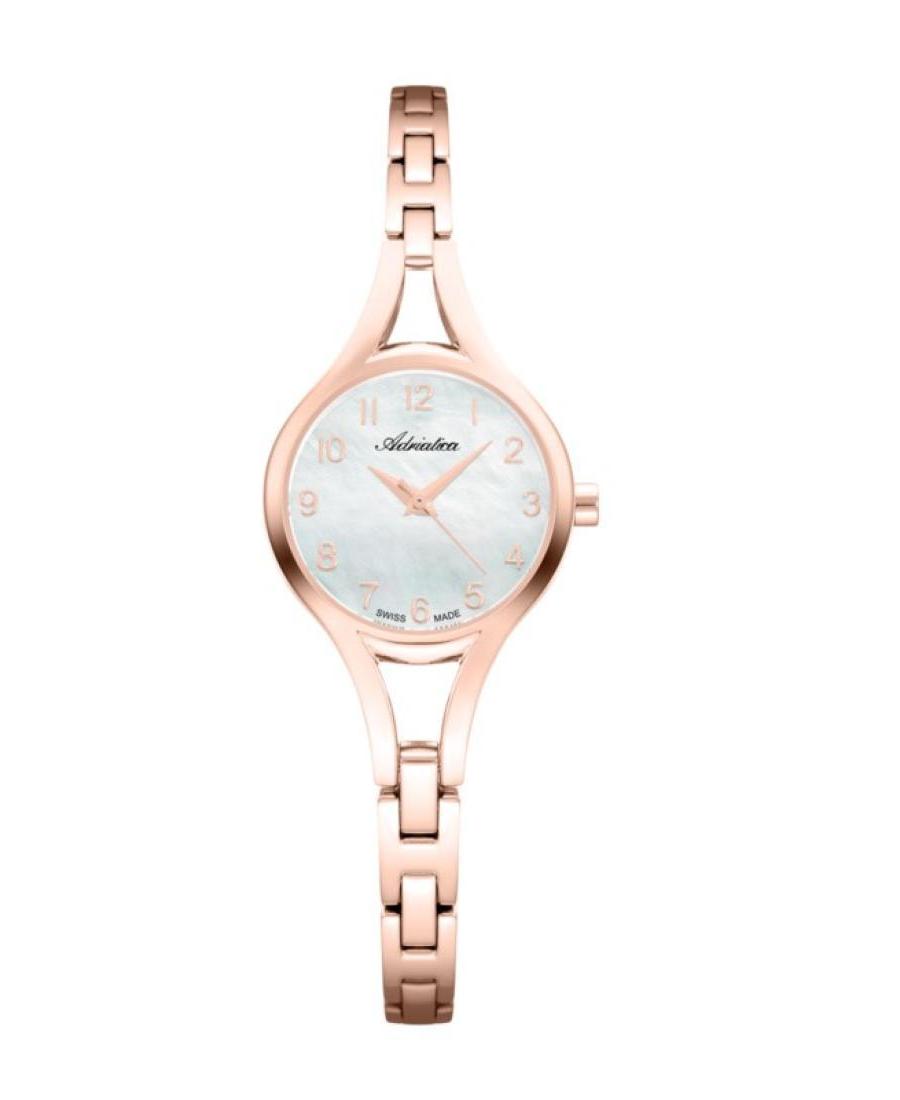 Moteriškas Classic Analog Swiss Kvarcinis Watch ADRIATICA Balta Dial 24.9mm A3758.912FQ