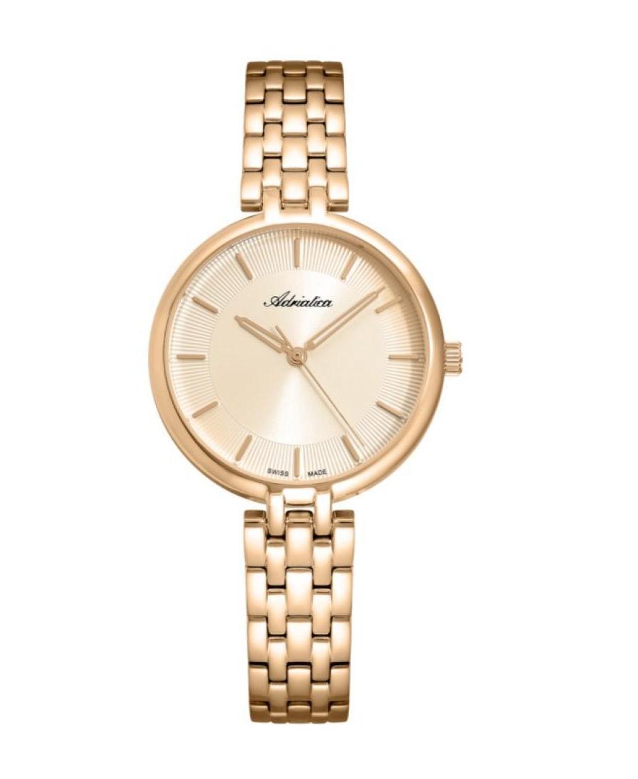 Moteriškas Classic Analog Swiss Kvarcinis Watch ADRIATICA Gold color Dial 32.1mm A3763.1111Q