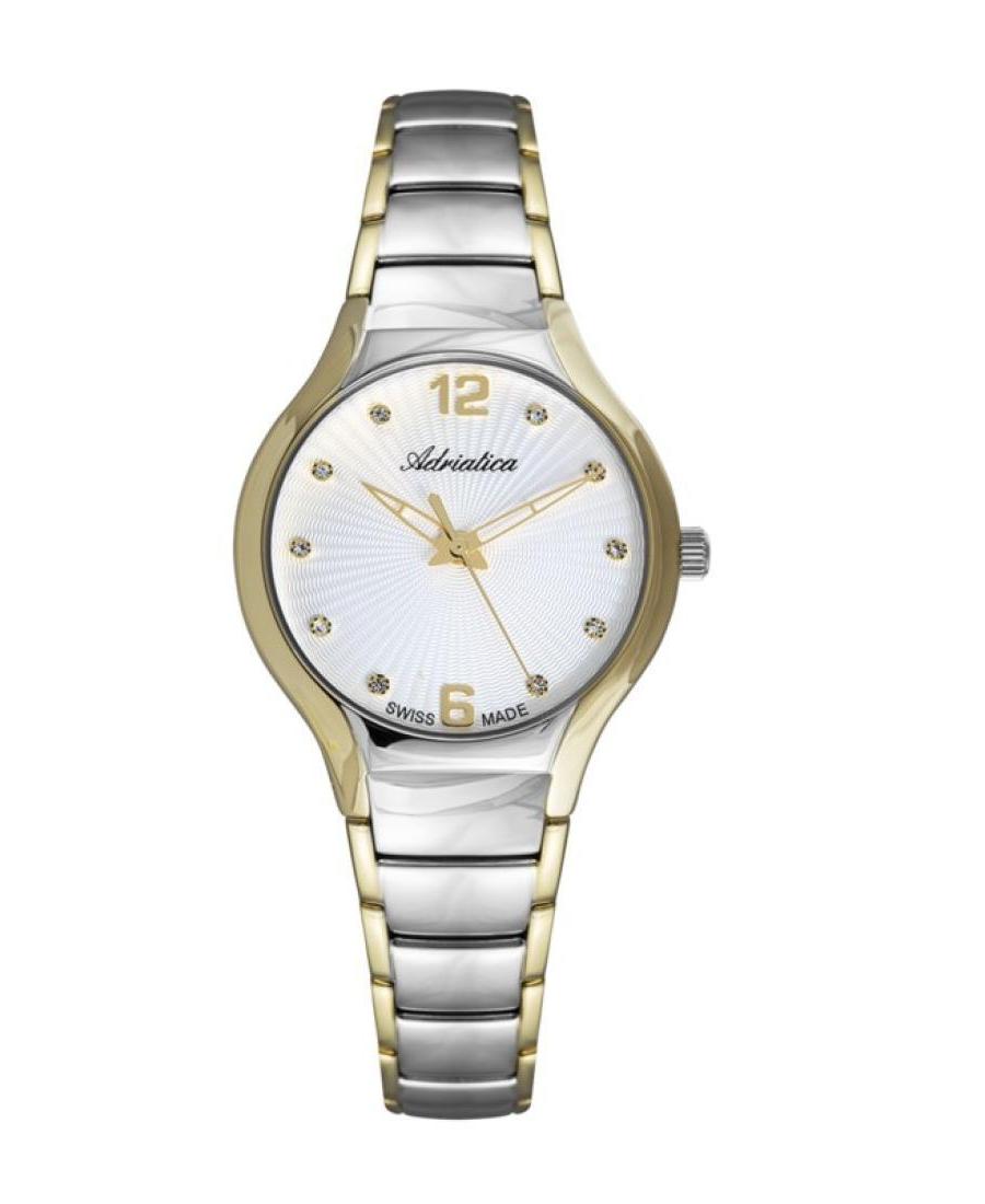 Moteriškas Classic Analog Swiss Kvarcinis Watch ADRIATICA Sidabras Dial 33mm A3798.2173Q