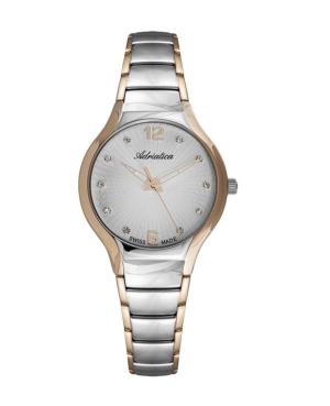 Women Classic Analog Swiss Quartz Watch ADRIATICA Silver color Dial 33mm A3798.R177Q