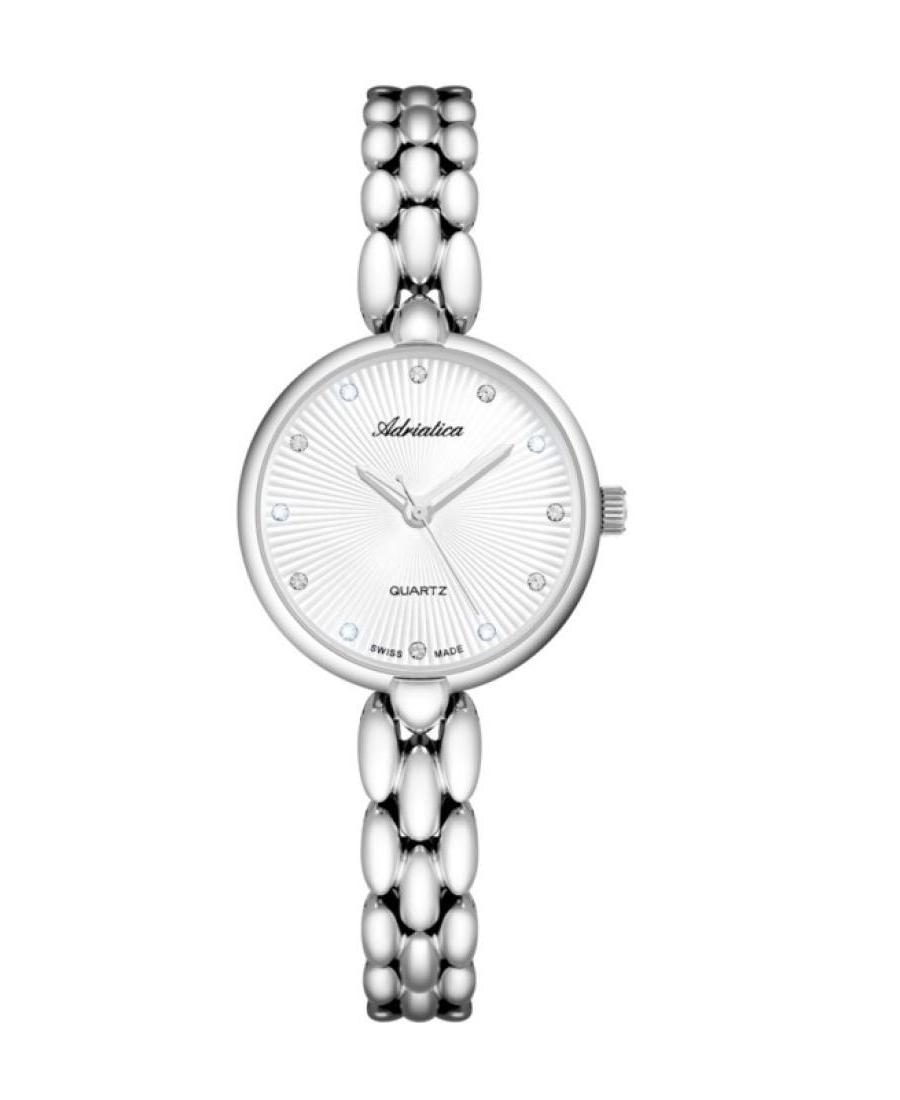 Women Classic Analog Swiss Quartz Watch ADRIATICA Silver Dial 28mm A3788.5143Q