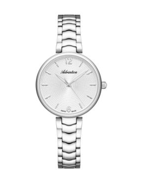 Women Classic Analog Swiss Quartz Watch ADRIATICA Silver Dial A3790.5153Q