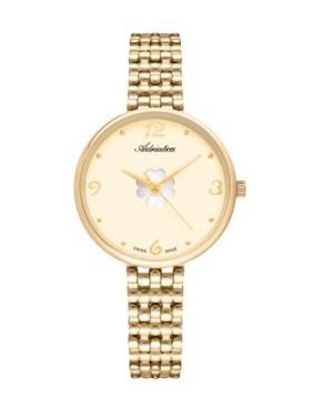 Women Classic Analog Swiss Quartz Watch ADRIATICA Gold color Dial 36mm A3783.1171Q