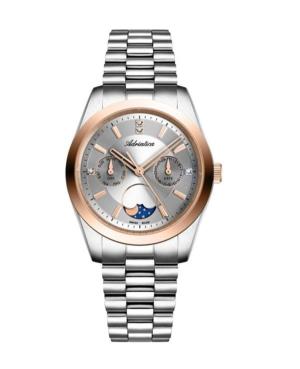 Women Classic Analog Swiss Quartz Watch ADRIATICA Silver color Dial 35mm A3802.R117QF