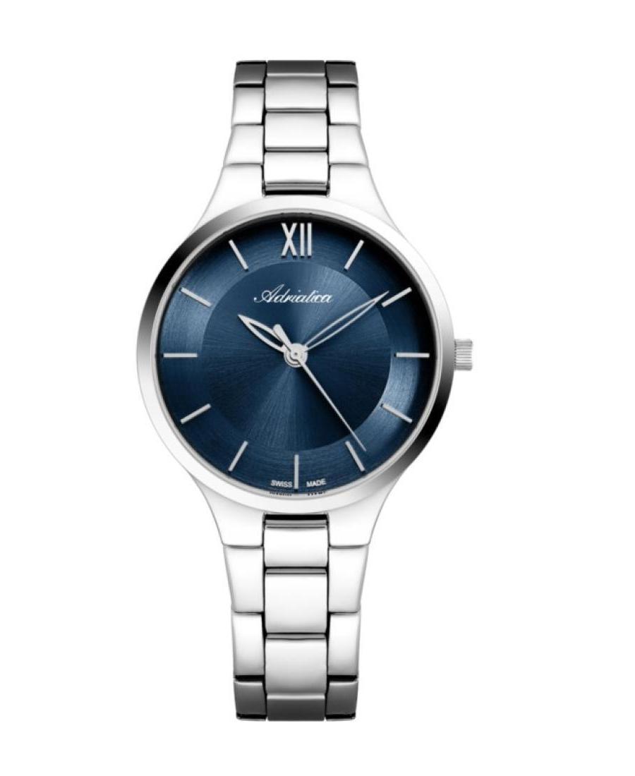 Moteriškas Classic Analog Swiss Kvarcinis Watch ADRIATICA Mėlyna Dial 34mm A3823.5165Q