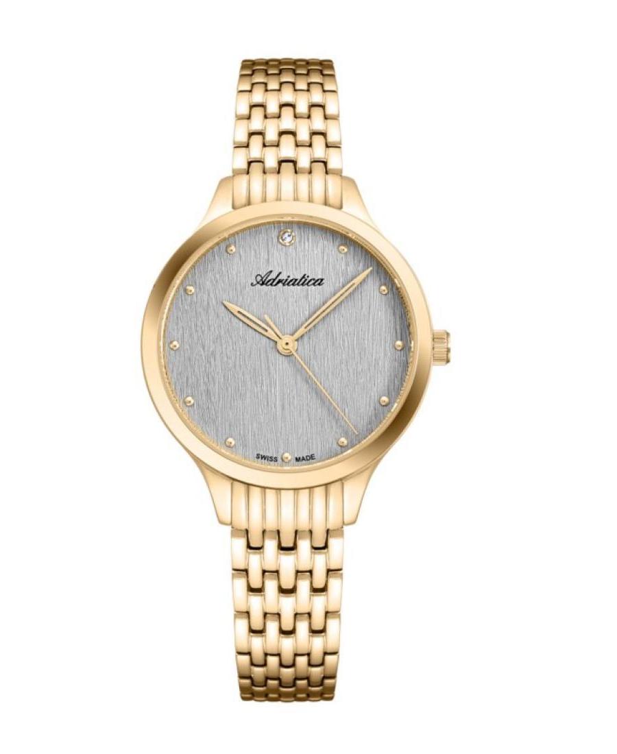 Moteriškas Classic Analog Swiss Kvarcinis Watch ADRIATICA Silver color Dial 32.1mm A3768.1147Q