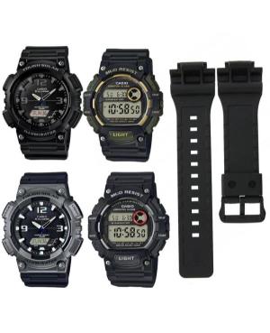 Watch Strap CASIO 10452139 Black Juoda 18 mm image 3