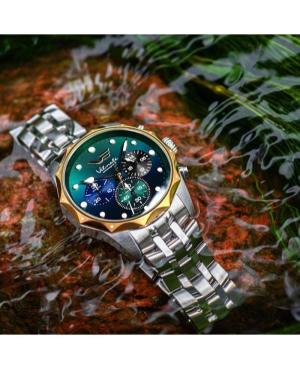 Moda sportowy Funkcjonalny kwarcowy analogowe Zegarek Chronograf VOSTOK EUROPE JS20-125E752BRWH-SLGR Zielony Wybierz image 3