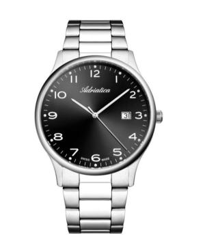 Mężczyźni Classic Analog Szwajcar kwarcowy Zegarek ADRIATICA Czarny Wybierz 41mm A1293.5124Q