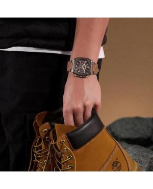 Men Fashion Klassisch Quartz Analog Watch TIMBERLAND TDWGF0055001 Braun Dial 46mm image 1