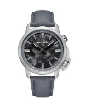Men Fashion Quartz Analog Watch POLICE PEWJD2202702 Silver color Dial 44mm