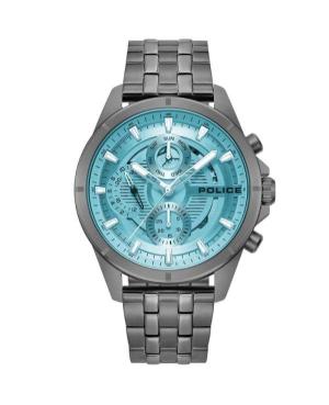 Men Fashion Quartz Analog Watch POLICE PEWJK0004606 Blue Dial 45mm