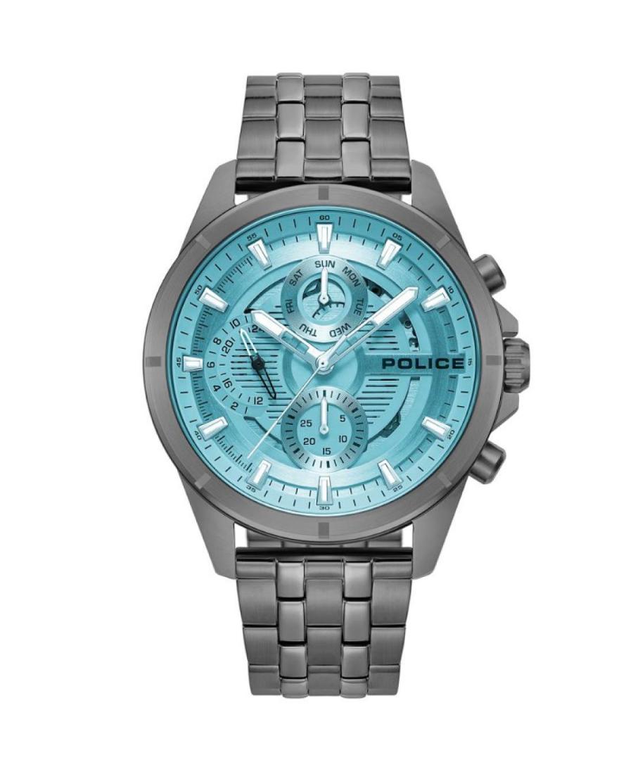 Men Fashion Quartz Analog Watch POLICE PEWJK0004606 Modrá Dial 45mm
