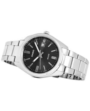 Мужские Классические Японские Кварцевые Аналоговый Часы CASIO MTP-1302PD-1A1VEF Черный Циферблат 38mm изображение 6