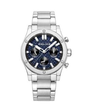 Men Klasické Quartz Analog Watch POLICE PEWJK0006204 Modrá Dial 42mm