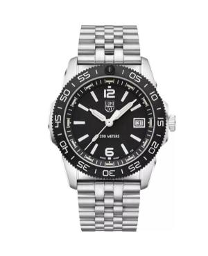 Men Diver Swiss Quartz Analog Watch LUMINOX XS.3122M.1 Black Dial 44mm