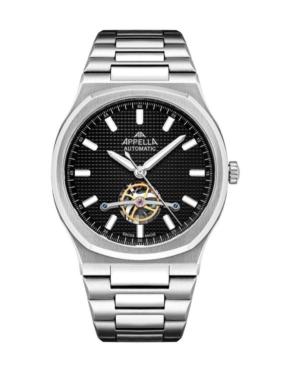 Mężczyźni Classic Analog Luxury Szwajcar automatyczny Zegarek APPELLA Czarny Wybierz L12006.5114AN