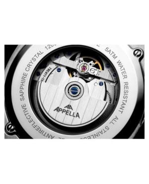 Vyriškas Classic Analog Luxury Swiss Kvarcinis - elektroninis, Solar Watch APPELLA Mėlyna Dial 24mm L12006.5115AN image 7