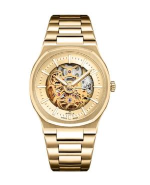 Mężczyźni Classic Analog Luxury Szwajcar Zegarek Szkielet APPELLA Złoty kolor Wybierz 40mm L12006.1111AS